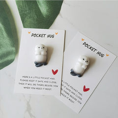 Animal Pocket Hug Cards for Various Occasions