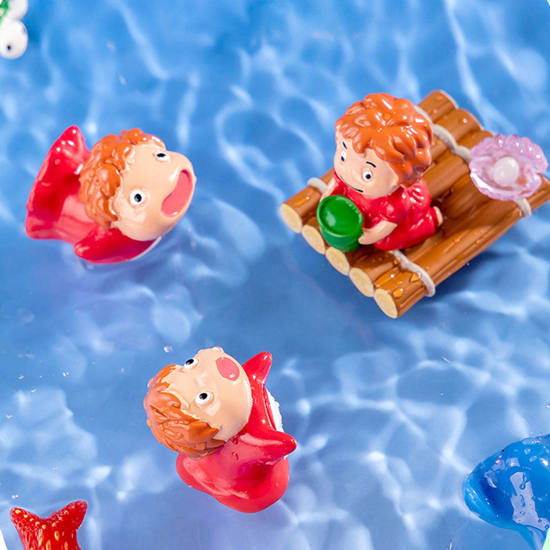 3pcs Goldfish Sister Mermaid Micro Landscape Decoration DIY Resin Accessories