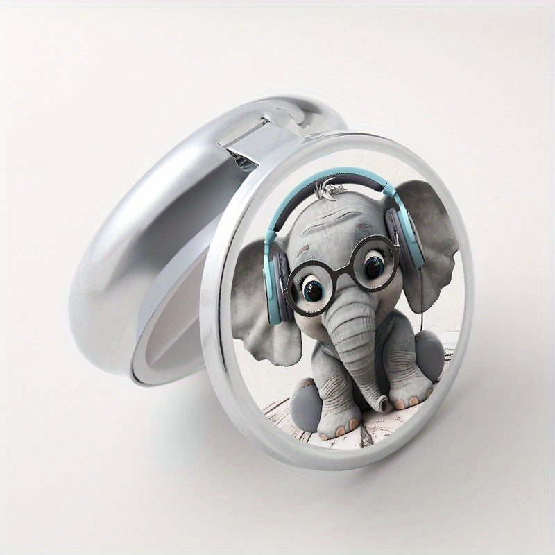 Elephant Pattern Medicine Organizer w/ 3 Compartments