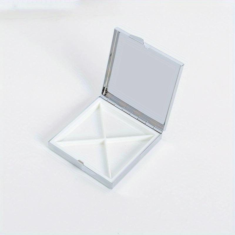 Leopard Print Medicine Box 4 Compartment Pill Box Portable Travel Outdoor