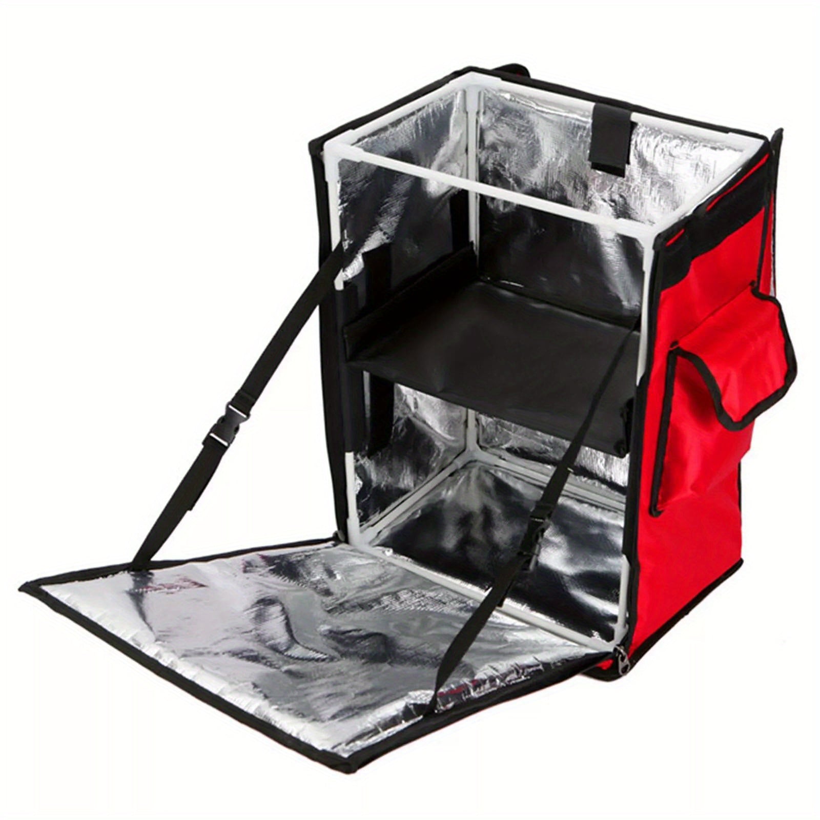 Foil Insulated Food Pizza Bag for Motorbike Bike