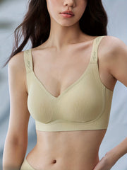 Solid Wireless Bra Seamless Everyday T Shirt Bra Women's Lingerie