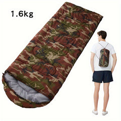 Outdoor Camping Envelope Sleeping Bag Spring Autumn Warm Portable