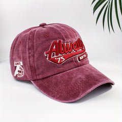 American Retro Hats Women Do Old Baseball Cap Washed Denim Cap