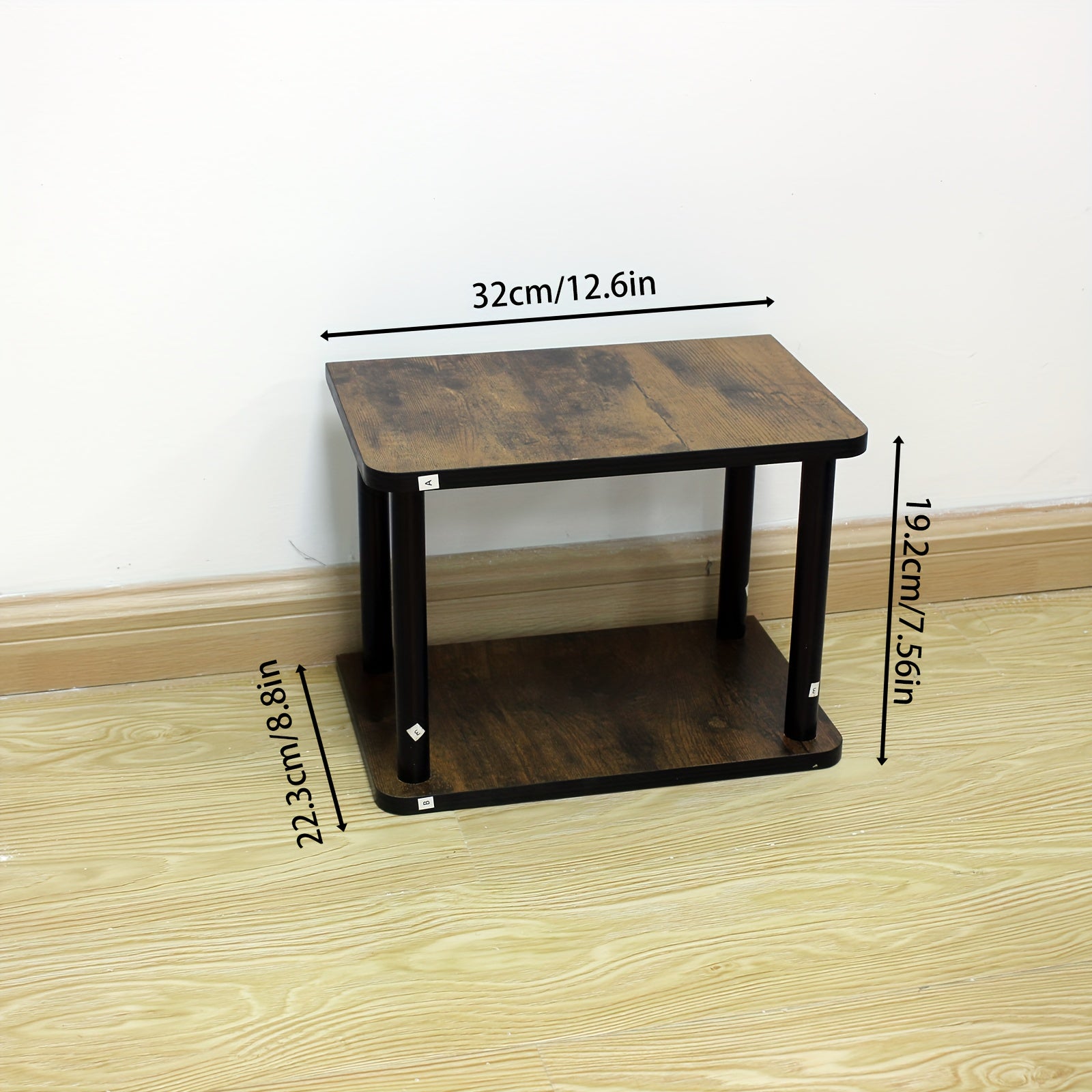 Bamboo Desk Organizer Adjustable Storage Shelf Modern Book Shelf