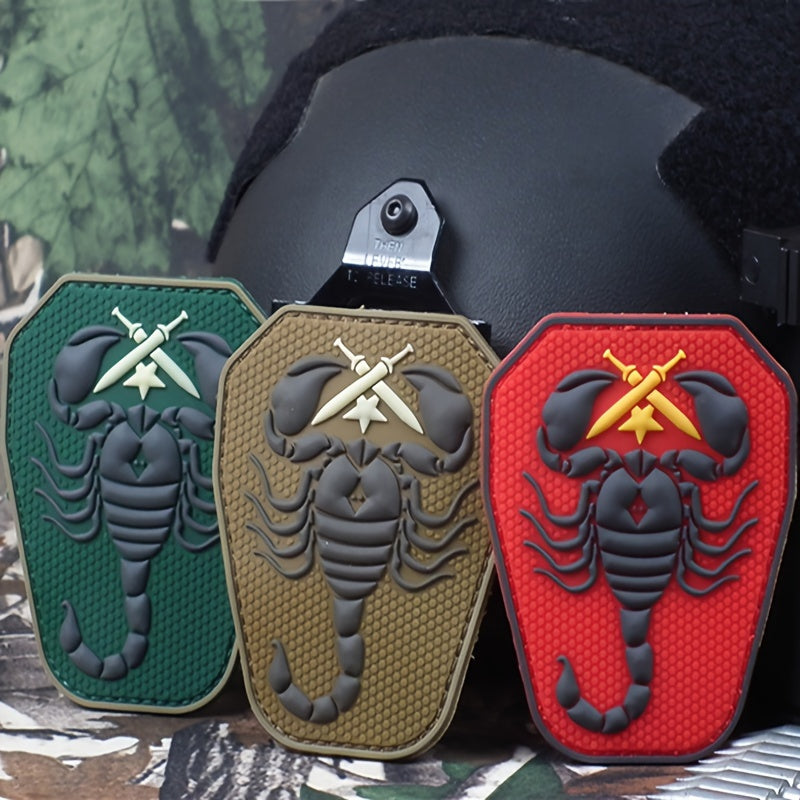 Scorpion Series PVC Badges Patch Stickers for Clothes, Backpacks, Bags