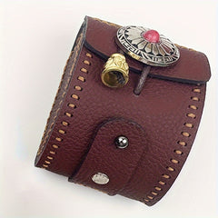 Outdoor Slingshot Pouch PU Leather Magnet Belt Bag