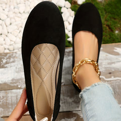 Women's Soft Sole Flat Shoes Casual Slip On Outdoor Shoes