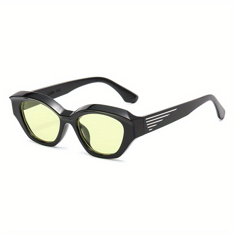 Men's UV Protection Polygonal Frame Sunglasses with Box