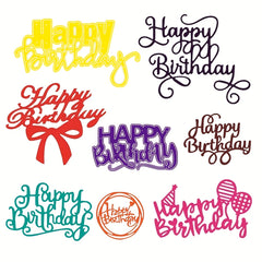 Happy Birthday Letter Cutting Thin DIY Embossing Mold