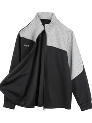 Men's Splicing Contrast Zipper Sports Jacket