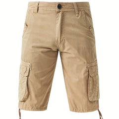 Men's Cotton Casual Cargo Shorts with Pockets