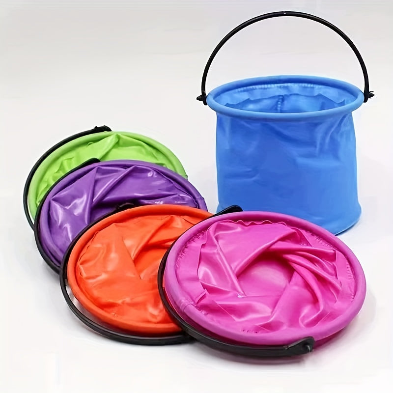 2pcs Summer Beach Fun Catch Bucket & Retractable Fishing Net Set