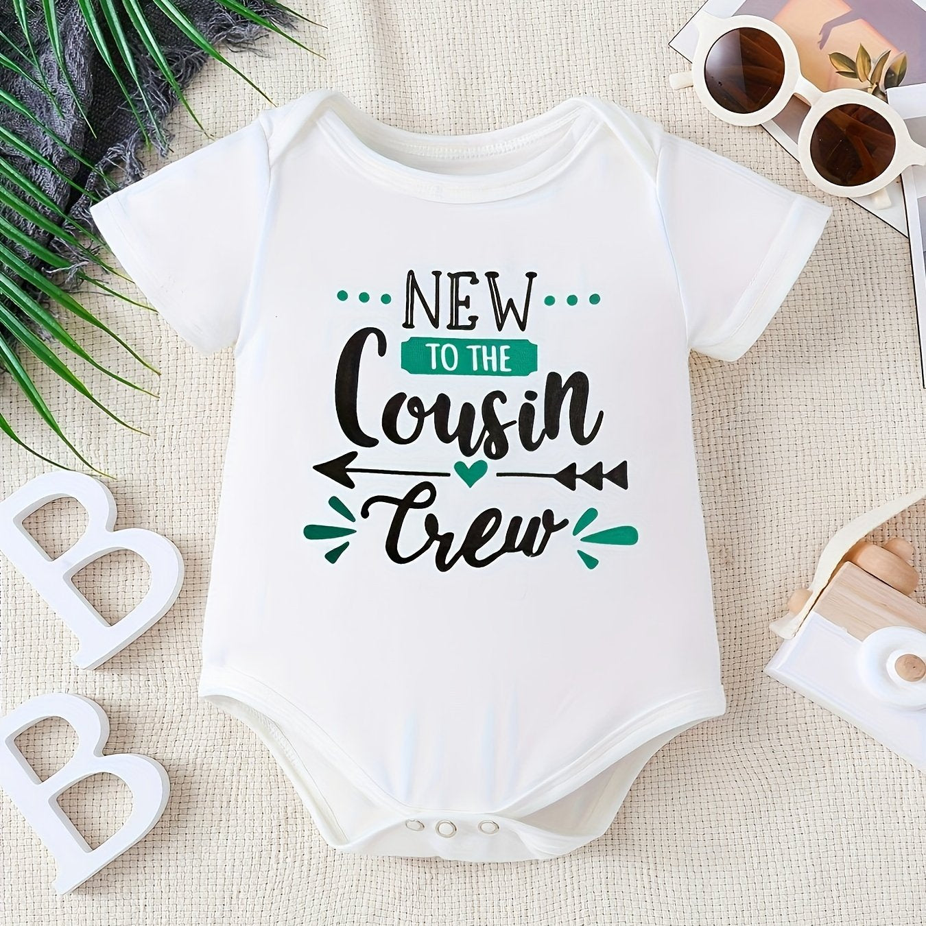 Cousin Crew Short Sleeve Onesie for Baby Boys and Girls