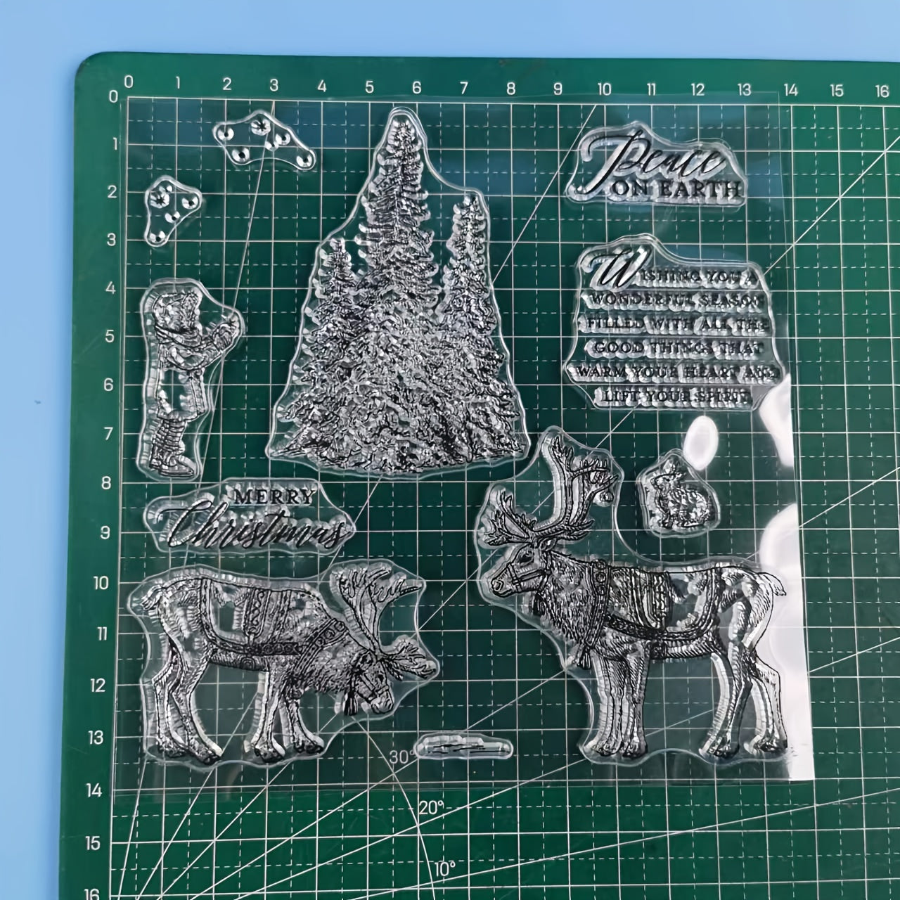 Deer Metal Cutting Dies And Clear Stamps Set DIY Scrapbooking Card Album
