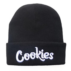 Boys Classic Knit Cap With Cookies Embroidery