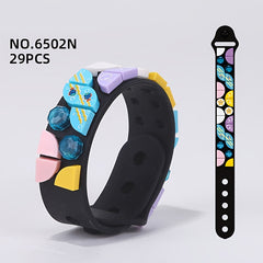 Animal Themed DIY Building Blocks Bracelet for Kids Fun ABS Toy