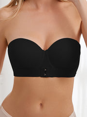 Strapless Push Up Bra Front Buckle Invisible Lingerie