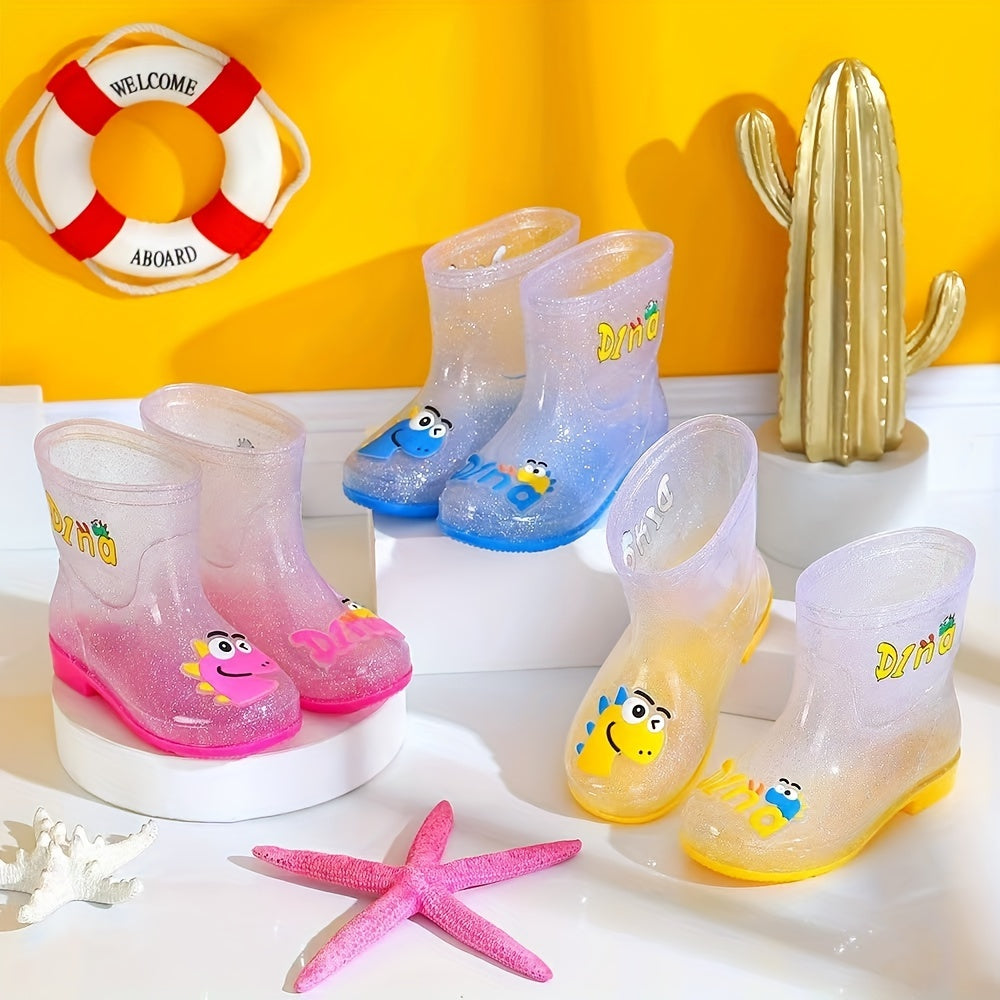 Kids Dinosaur Rain Boots Non Slip Waterproof