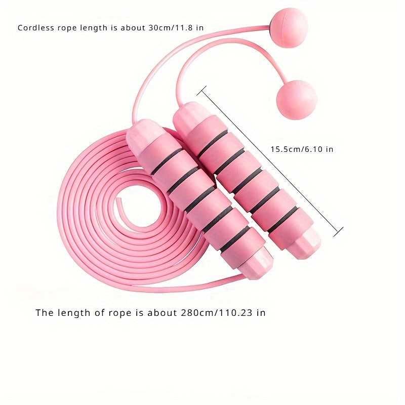 Cordless Jump Rope Weighted Skipping Rope for Fitness Exercise