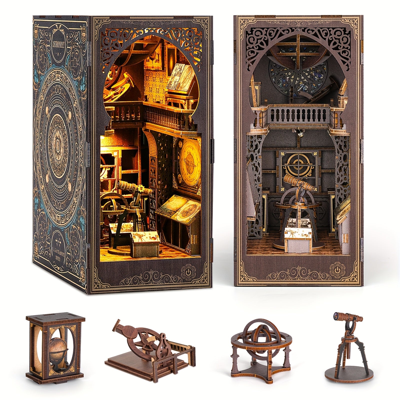3D Dollhouse Bookshelf Puzzle Decorative Bookends