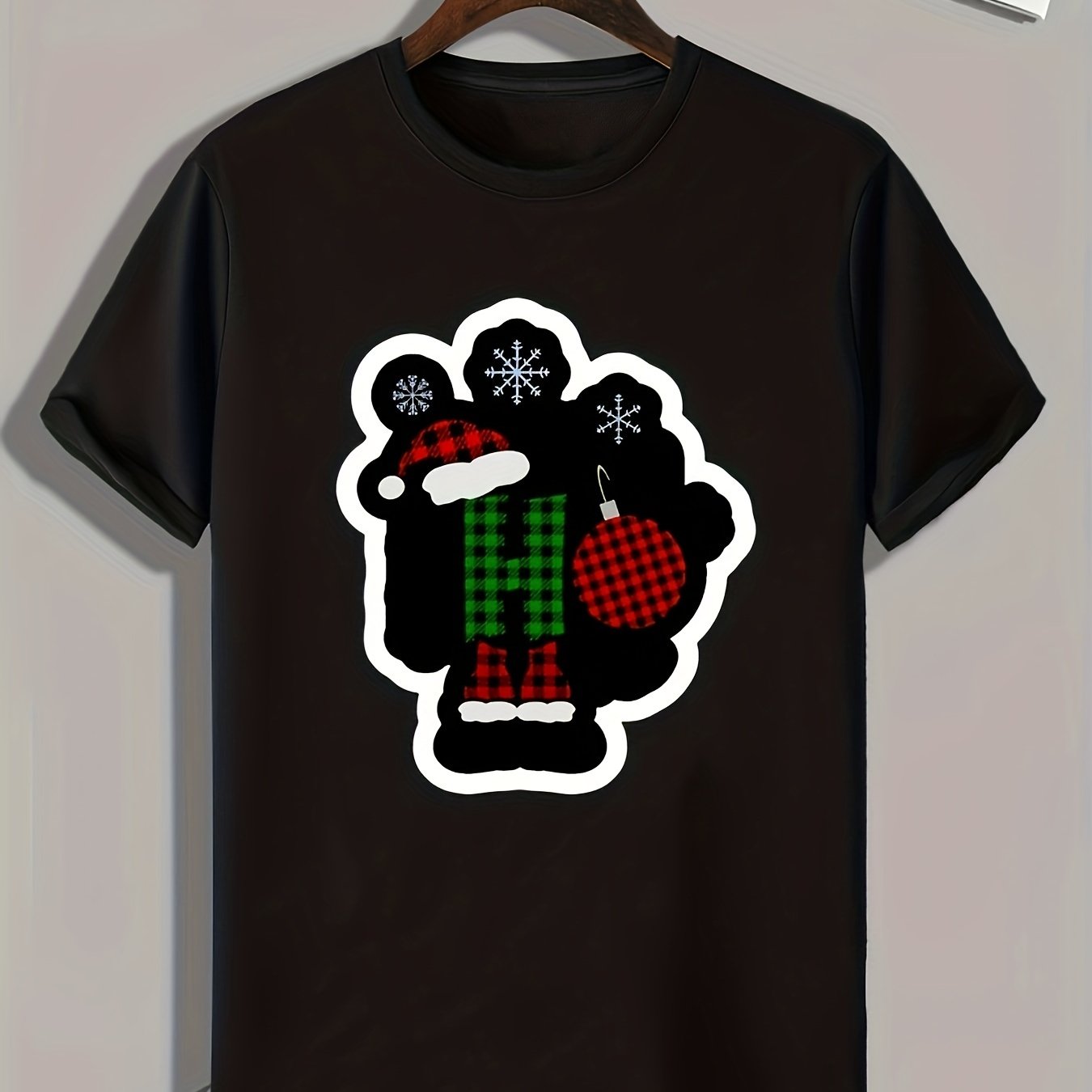 Christmas Element Men's Graphic T-shirt for Summer