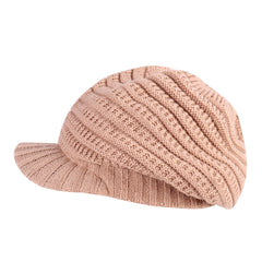 Women's Solid Knitted Beret Vintage Warm Beret Hat