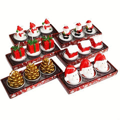 3pcs Christmas Decoration Candles DIY Ornaments