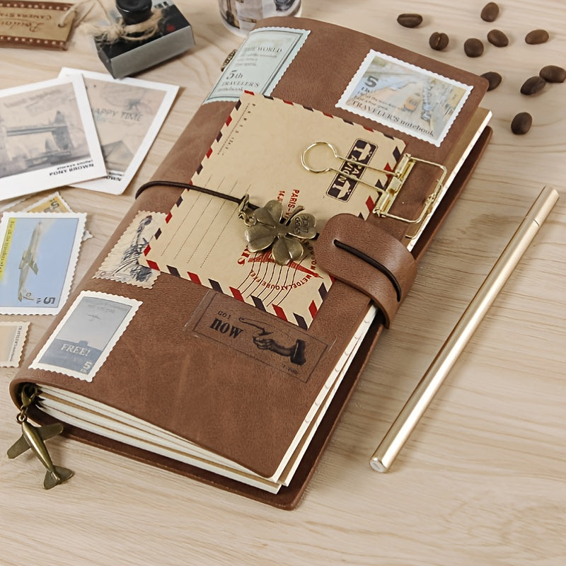 Vintage Business Strap Notebook Carry On Budget Book 144 Pages
