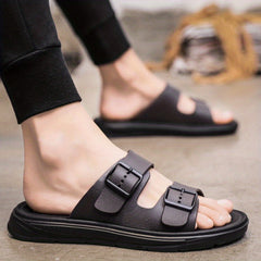 Men's Slide Sandals Non Slip Open Toe Outdoor Beach Shoes