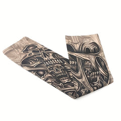 Men's Skull Tattoo Arm Sleeves Nylon Sun Protection