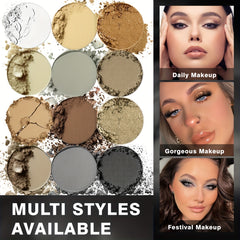 12 Colors Eyeshadow Palette Matte Shimmer Finish