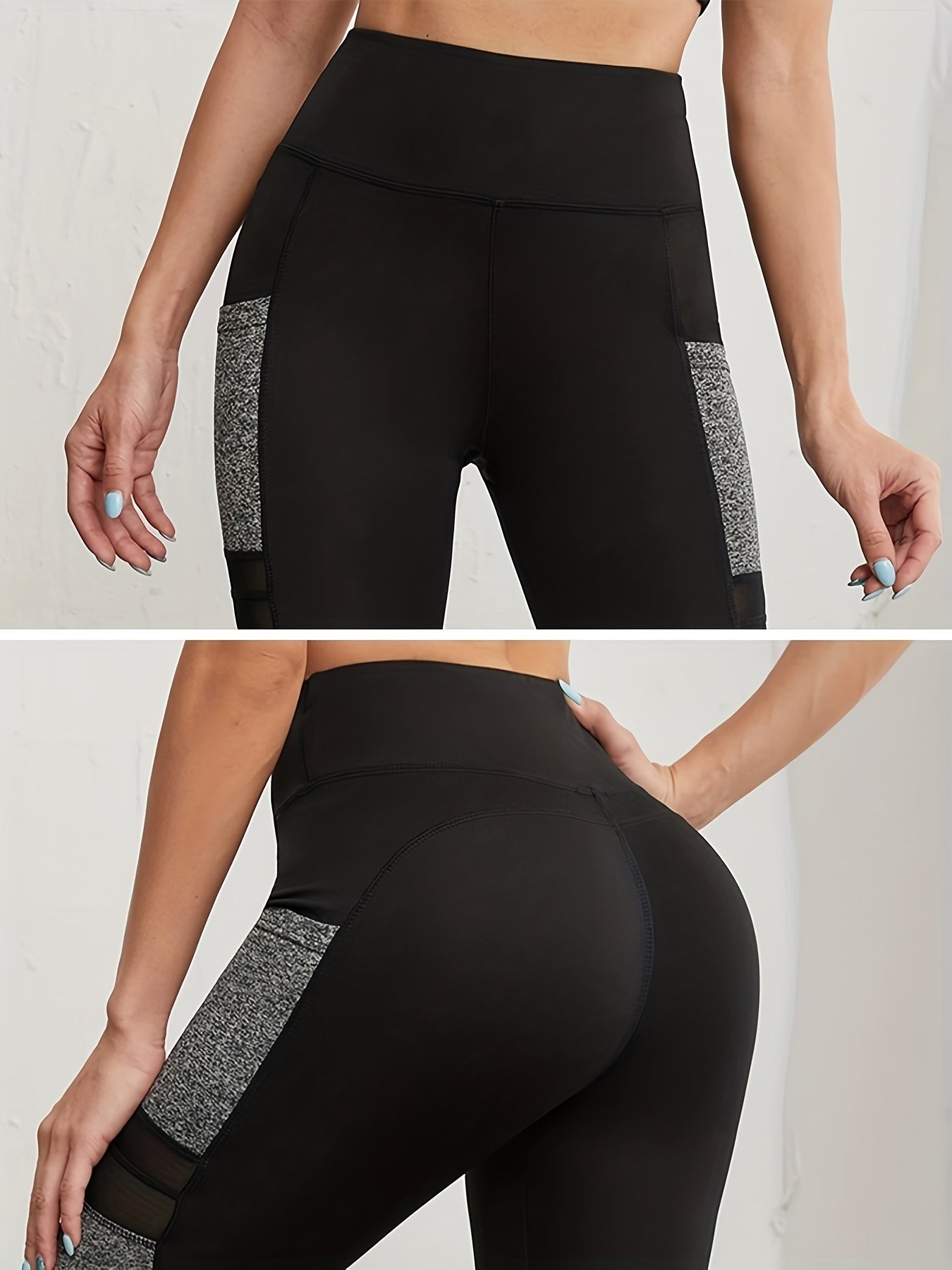 Clock Lip Lifting High Elastic Fitness Sports Pants