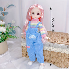6 Doll Princess Set 20 Joints BJD Doll Gift