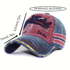 Vintage Embroidery Baseball Cap Distressed Sun Hats Hip Hop Dad Hats