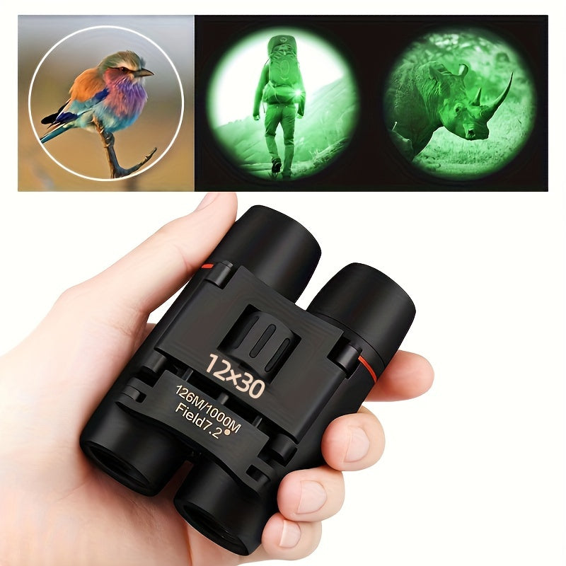 Compact Lightweight Foldable Binoculars HD Portable Waterproof Mini Binoculars