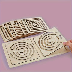 Wooden Puzzle Toy for Kids - Enhances Fine Motor Skills & Focus