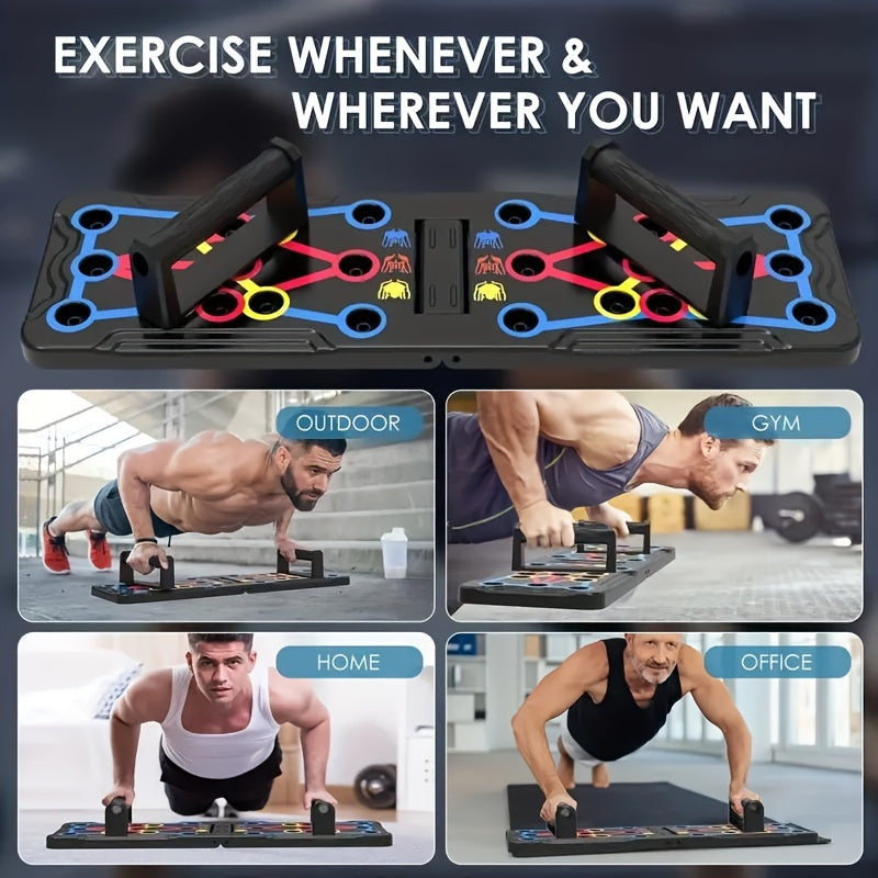 Foldable 20-in-1 Push Up Board Chest Muscle Exercise Equipment