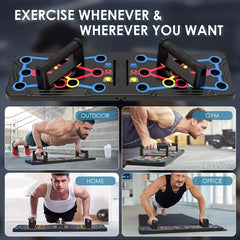 Foldable 20-in-1 Push Up Board Chest Muscle Exercise Equipment