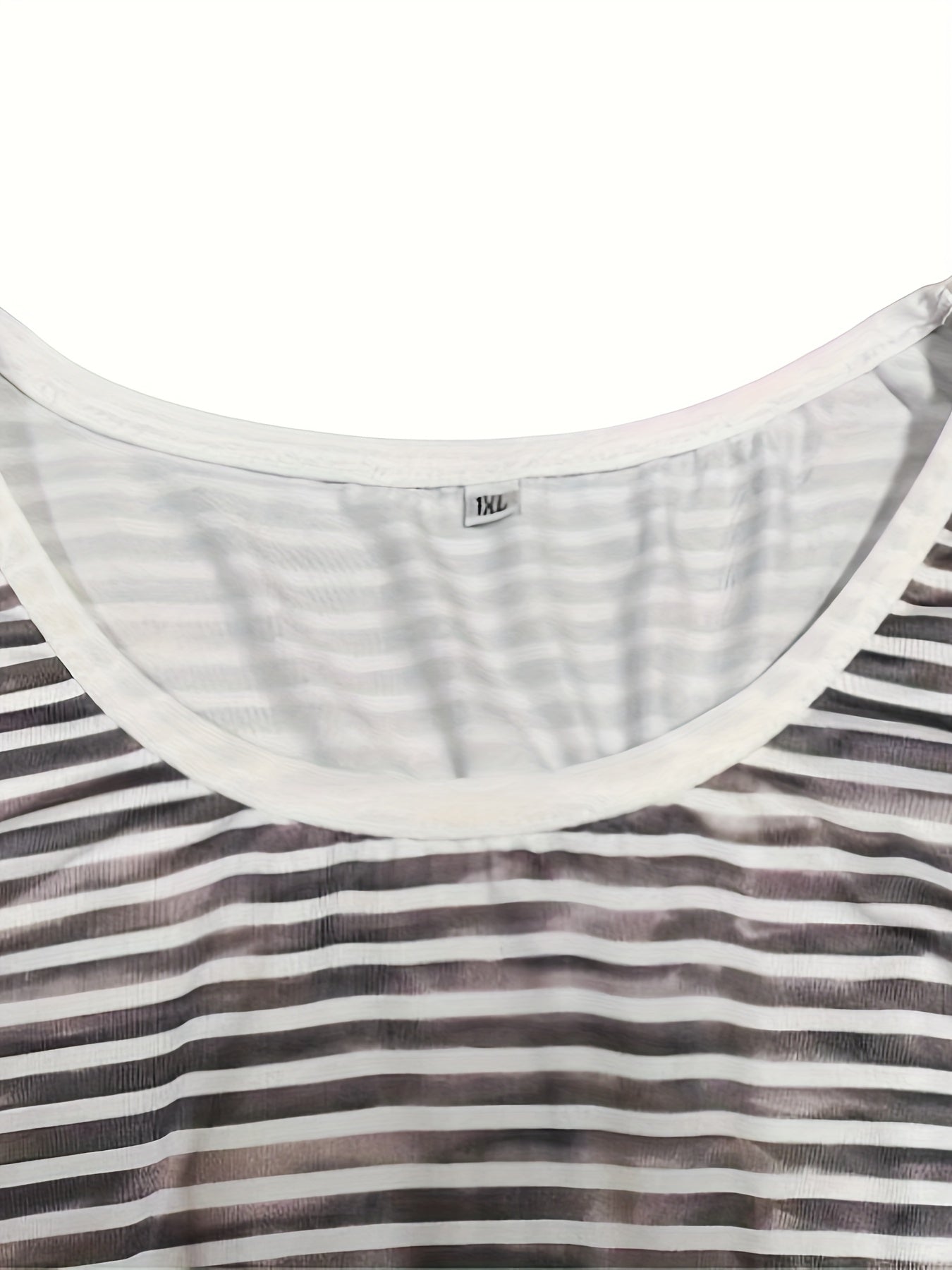 Colorblock Stripe & Leopard Print Loose Fit Tank Dress