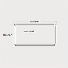 Soft Microfiber Face Towel - Gray Pink - 35x13.7in