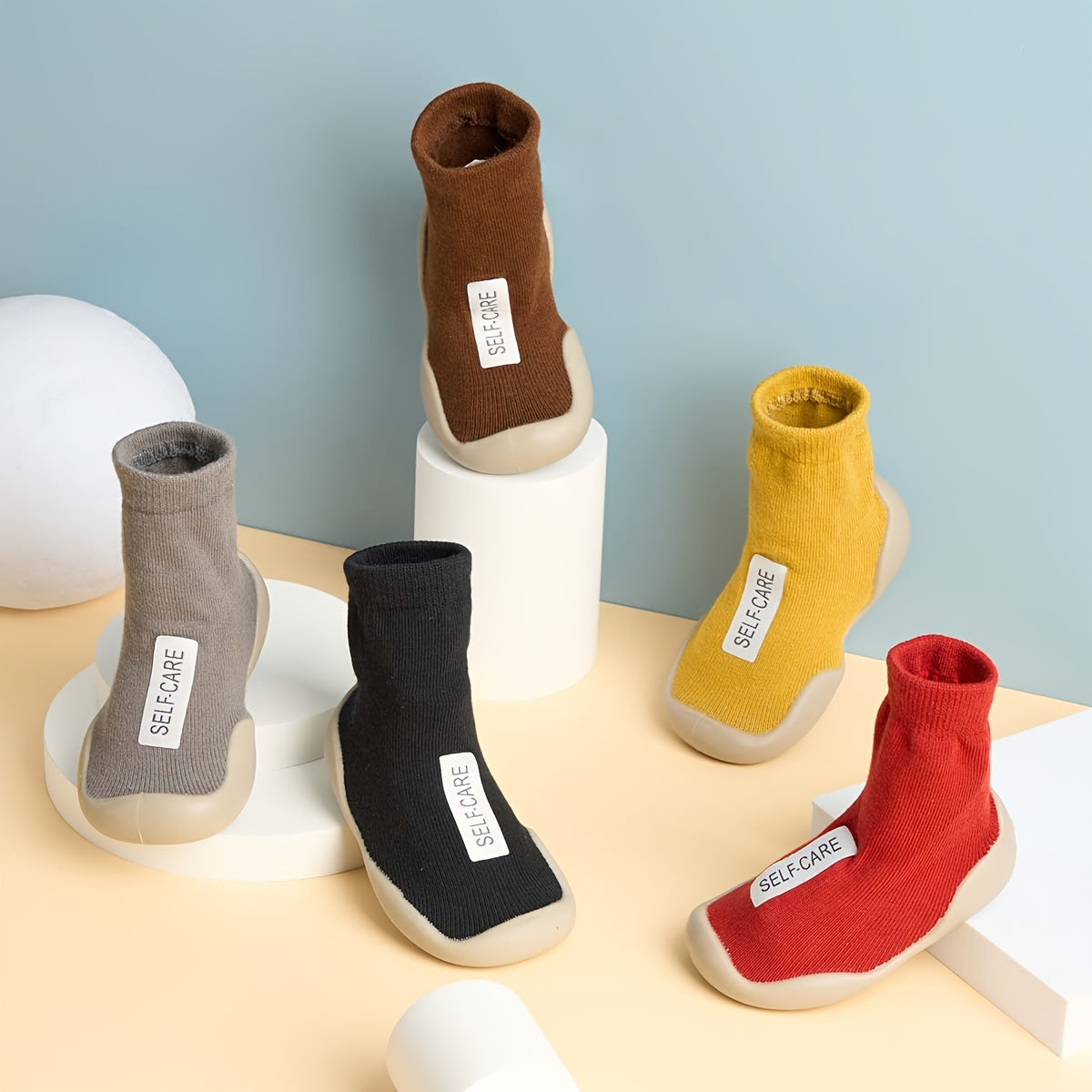 Toddler Fleece Warm Socks Shoes - Cozy & Unisex