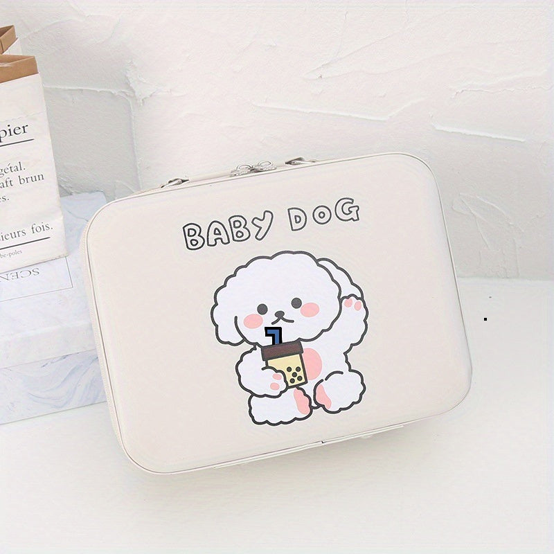 Large Capacity Cartoon Graphic Travel Toiletry Bag with Handle