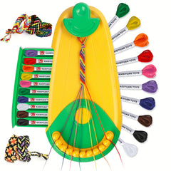 Friendship Bracelet Making Kit with 20 Pre Cut Threads