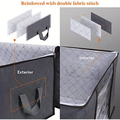 Folding Storage Box Non Woven Fabric Organizer for Clothes Blankets Books