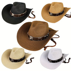 Skull Head Grass Hat Sunshade Straw Hat Travel Seaside Unisex