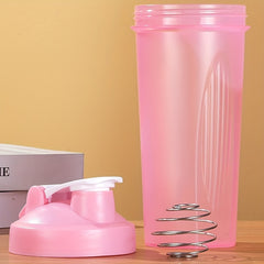 600ml Protein Powder Shaking Water Cup - Outdoor Sports Fitness Bottle
