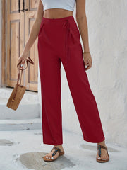 Minimalist Wide Leg High Waist Pants for Women
