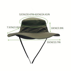 Sun Hat Windproof UV Protection Beach Mesh Sun Hat