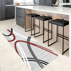Modern Abstract Anti Fatigue Kitchen Mats Memory Foam Kitchen Floor Mats